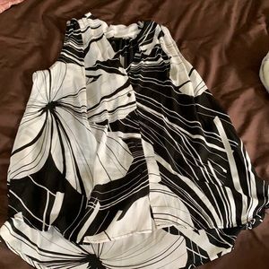 Button up black and white 2x worthington